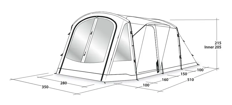 Outwell Nevada 5P Tent - 2022 Model-2